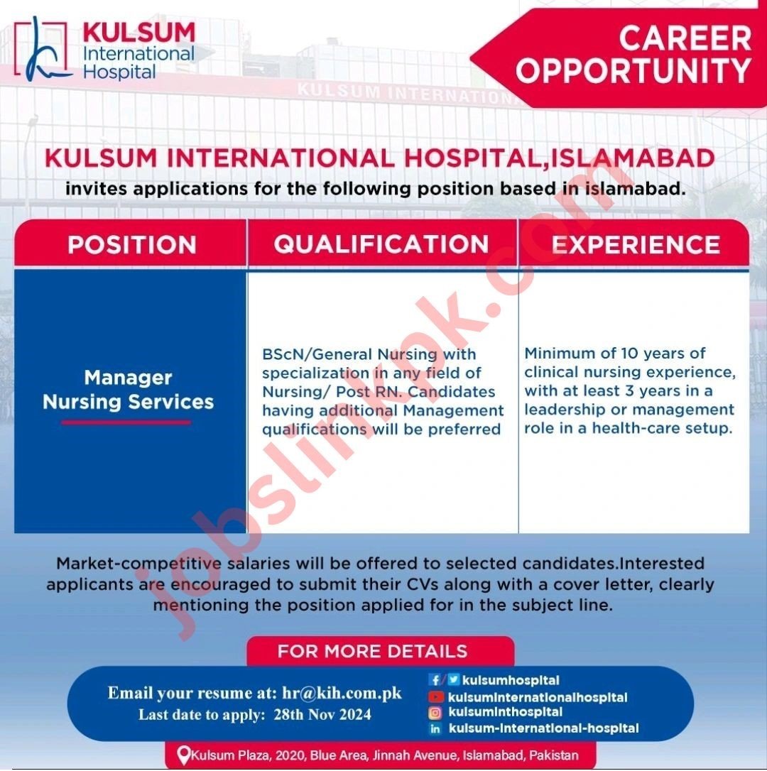 Kulsum International Hospital Jobs Islamabad (2)