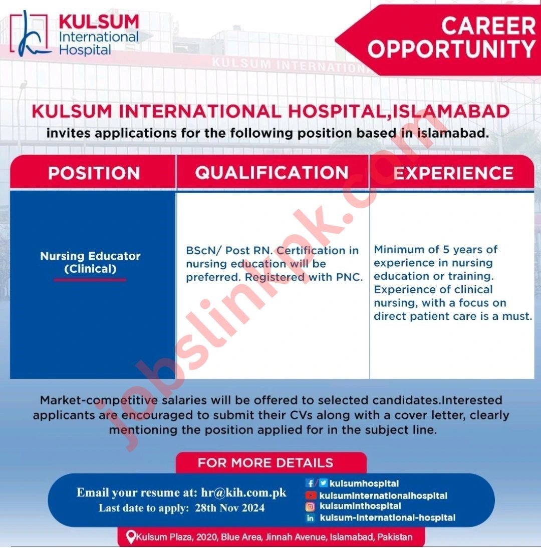 Kulsum International Hospital Jobs Islamabad (3)