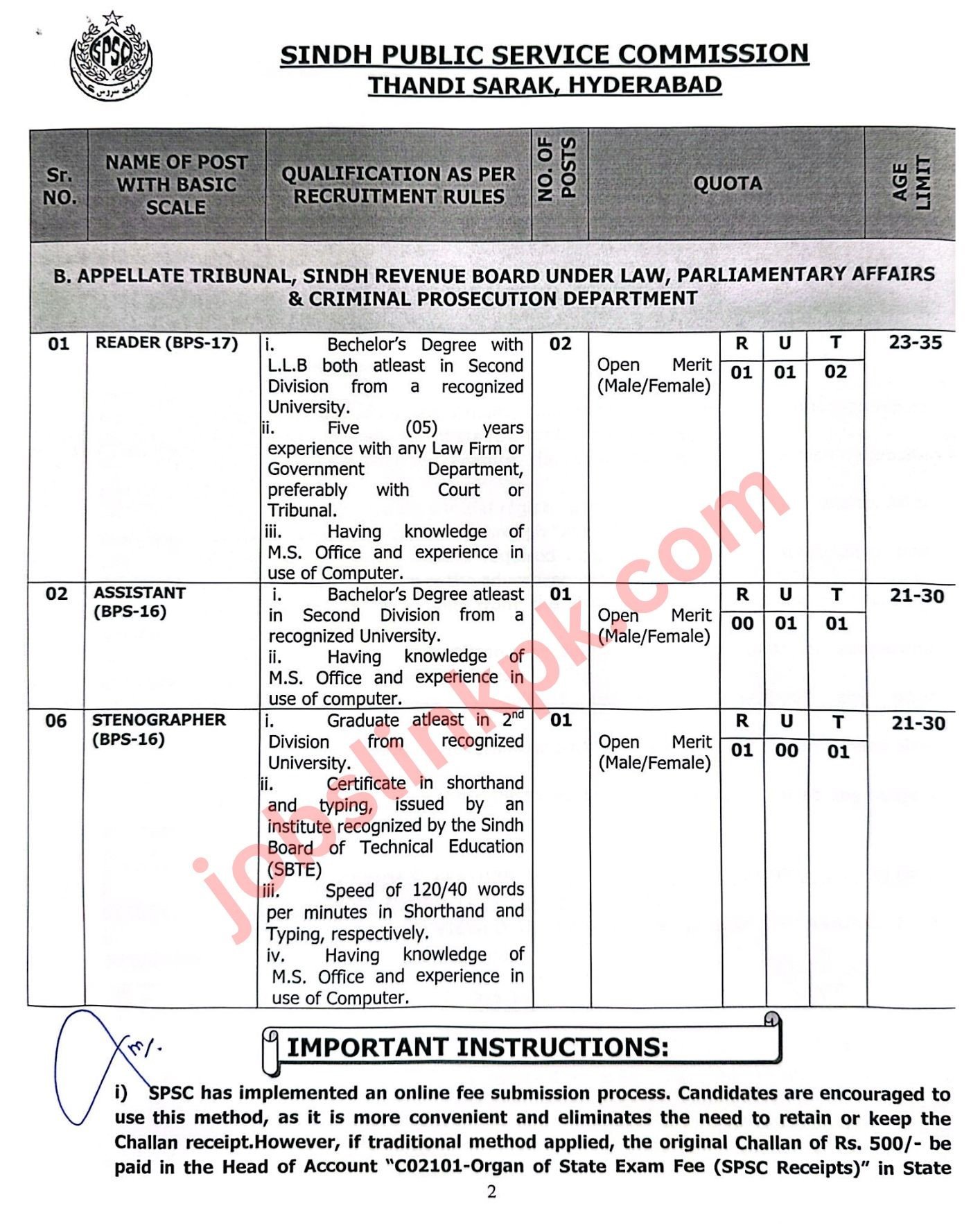 SPSC Advertisement 6/24 (2)